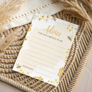 Little Honey Baby Shower Advice Card