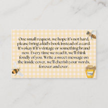 Little Honey Baby Shower Book Request