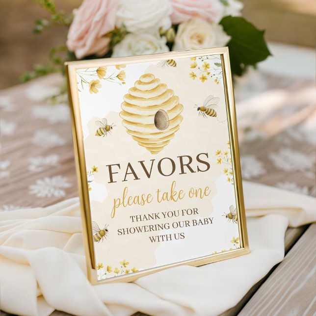 Little Honey Baby Shower Favors Table Sign (Creator Uploaded)