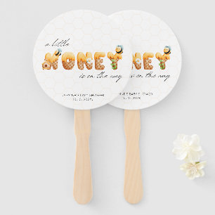 Little Honey Bee Baby Shower Decor Hand Fan