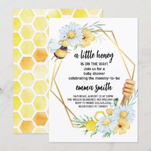 Little Honey Bee Baby Shower Invitation