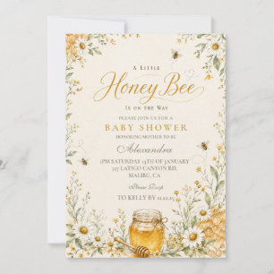 Little Honey Bee Baby Shower Invitation