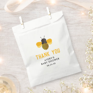 Little Honey Bee Baby Shower Thank You Favour Bag