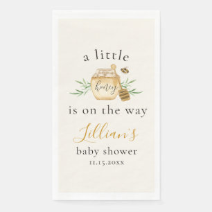 Little Honey Is On The Way Bee Baby Shower Napkin