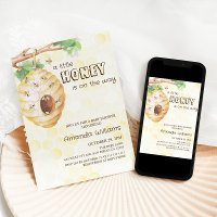 little honey is on the way bee comb baby shower 