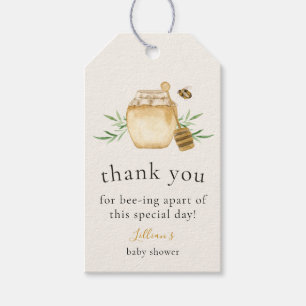 Little Honey Is On The Way Thank You Gift Tag