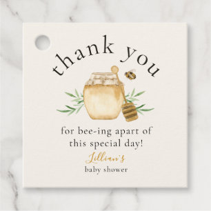 Little Honey On The Way Thank You Favor Tags