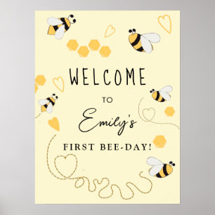 Little Honey Première Affiche de bienvenue d'anniv