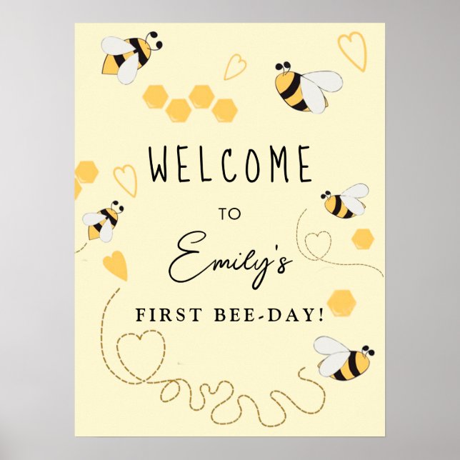 Little Honey Première Affiche de bienvenue d'anniv (Devant)