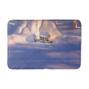 Little House in the Snow Bathmat