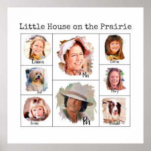 Little House on the Prairie Ingalls Family Poster