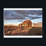 Little House on the Prairies Postcard<br><div class="desc">Little House on the Prairies, by noted wildlife and nature photographer and artist, Bryan Smith. Used to be one of these every half mile on the Canadian prairies, now they are seldom seen and stand as a landmark to those rugged pioneers of the Canadian Prairies. This and more exciting work...</div>