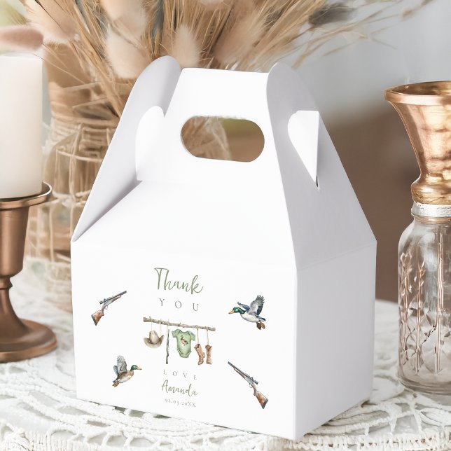 Little Hunter Baby Shower Favor Box (little hunter favor box
)