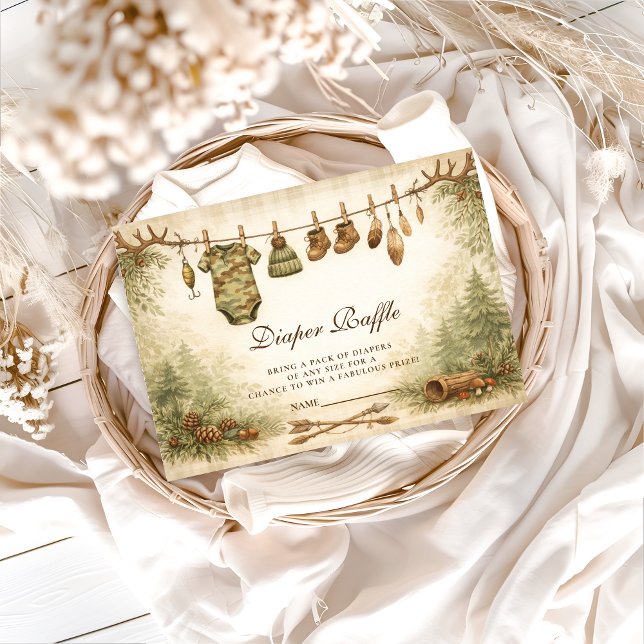 Little Hunter Woodland Diapper Raffle Enclosure Card (Creator Uploaded)
