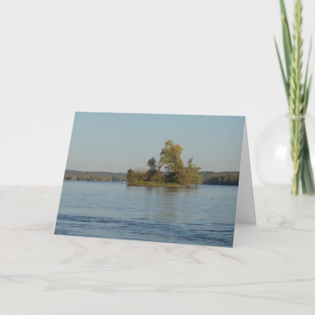 Little Island in the Mississippi River Card (Front)