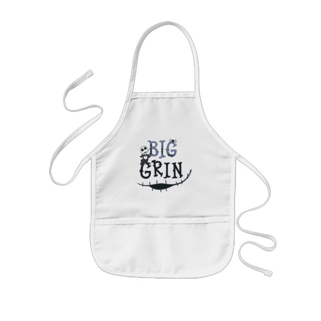 Little Jack Skellington - Big Grin Kids Apron (Front)
