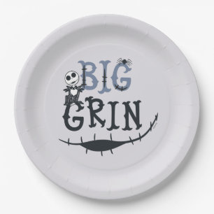 Little Jack Skellington - Big Grin Paper Plate