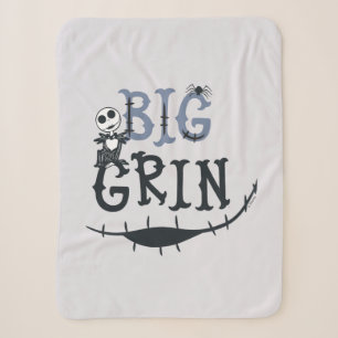 Little Jack Skellington - Big Grin Sherpa Blanket
