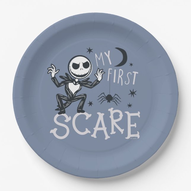 Little Jack Skellington - My First Scare Paper Plate (Front)