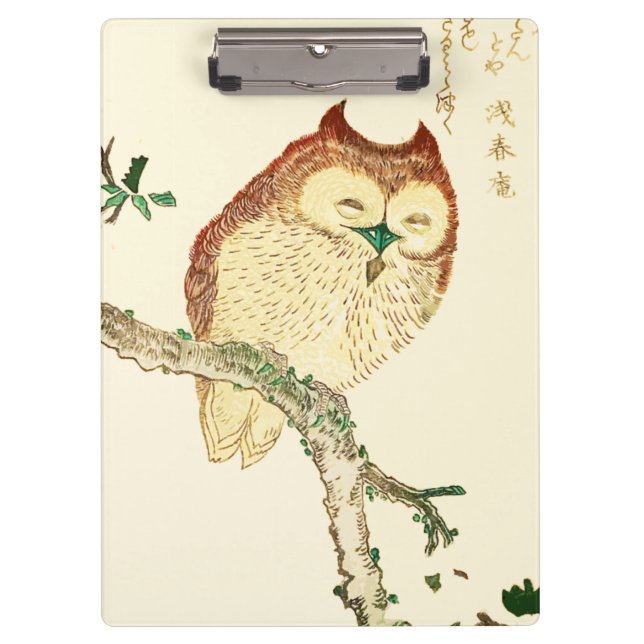Little Japanese owl Clipboard (Front)