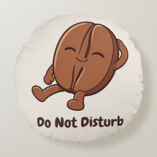 Little Kaka – Powered by Coffee Round Pillow