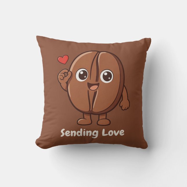 Little Kaka – Sending Love Throw Pillow (Front)