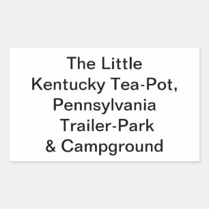 Little Kentucky-Teapot, Pa. Hankamer Artjunkhaus Sticker