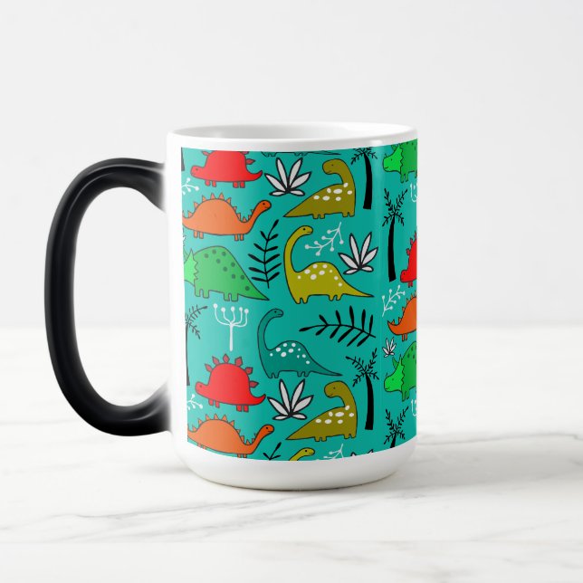 Little Kids Dinosaur Nursery Decor Magic Mug (Left)
