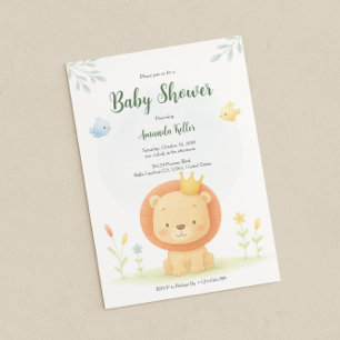 Little King Baby Shower Invitation
