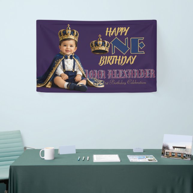 Little King Birthday Banner (Tradeshow)