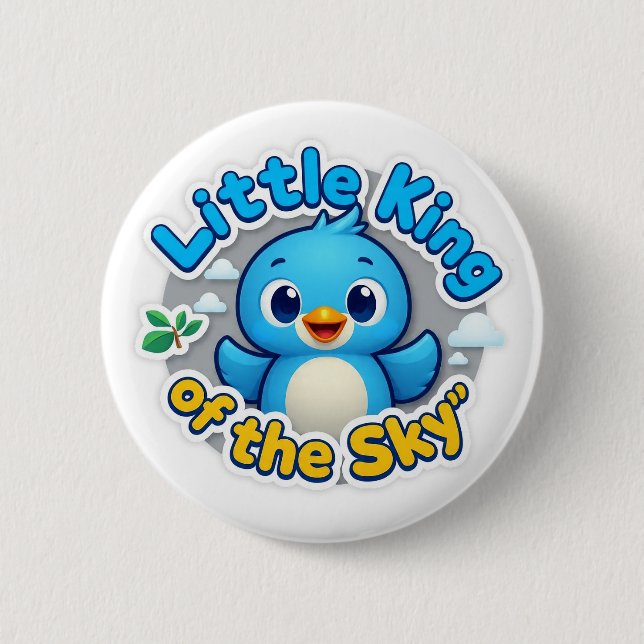 Little King of the Sky 2 Inch Round Button (Front)