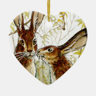 Little Kiss design by Schukina 543 Ceramic Ornament