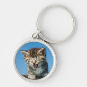 Little Kitten in a Tree Keychain