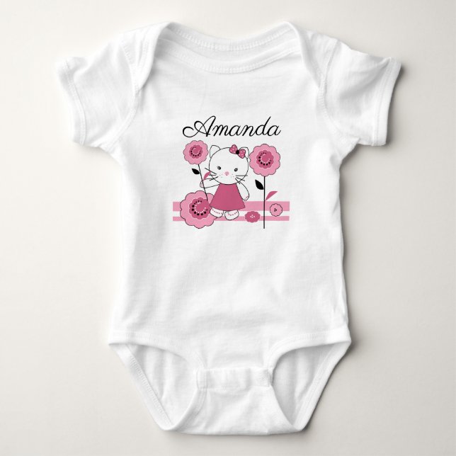 Little kitty baby bodysuit (Front)