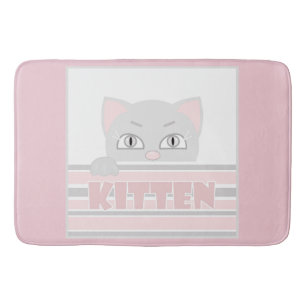 Little kitty bath mat