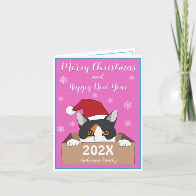 Little Kitty Christmas card (Front)