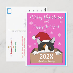 Little Kitty Christmas Postcard