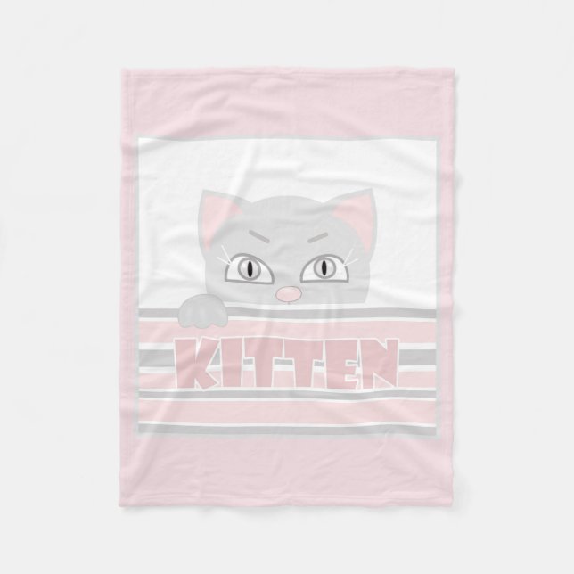 Little kitty fleece blanket (Front)