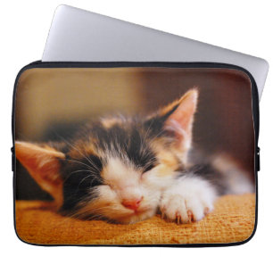 Little Kitty Sleeping Laptop Sleeve