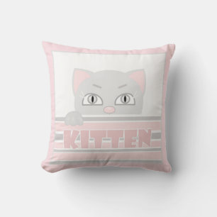 Little kitty throw pillow