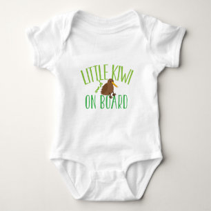 Little kiwi on board (Cute New Zealand maternity) Baby Bodysuit
