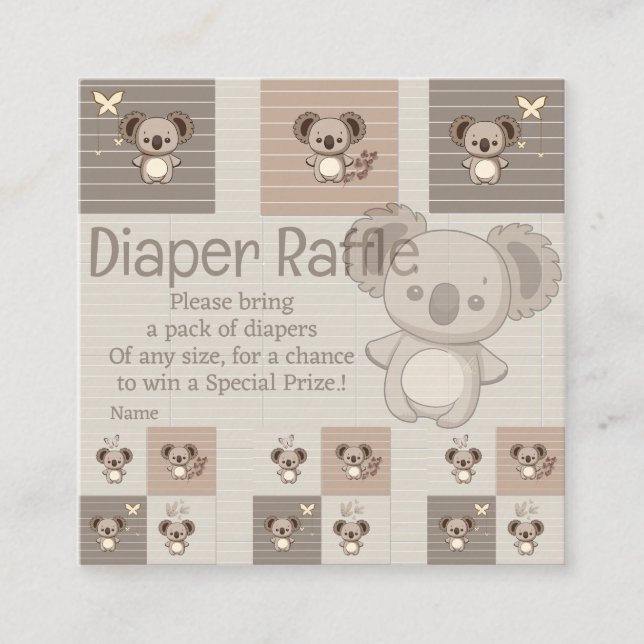 Little Koala Bliss Enclosure Card (Front)