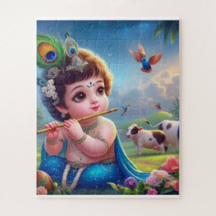 Little Krishna 50-Piece Jigsaw Puzzle" Puzzle