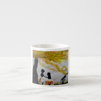Little Ladies Silhouette Mixmedia Espresso Cup