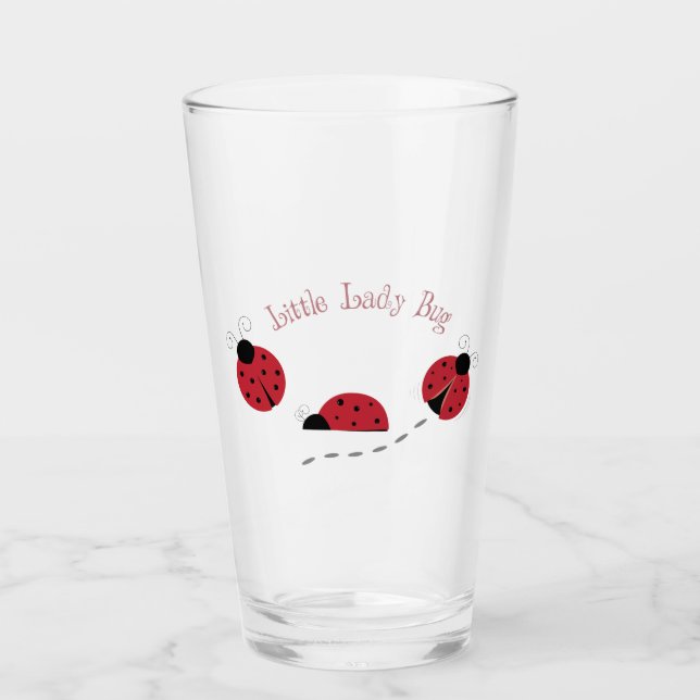 Little Lady Bug Glass (Front)