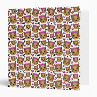 Little Lady Toy Yorkie Yorkshire Terrier Puppy Dog Binder