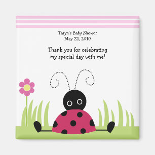Little Ladybug Baby Shower / Birthday Favour Magne Magnet
