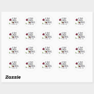 Little Ladybug Baby Shower Sticker
