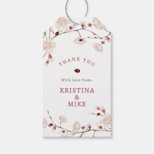 Little Ladybug Baby Shower Thank you Favour Gift Tags