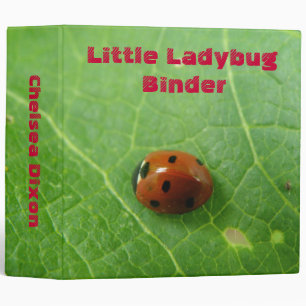 Little Ladybug Customizable Binder
